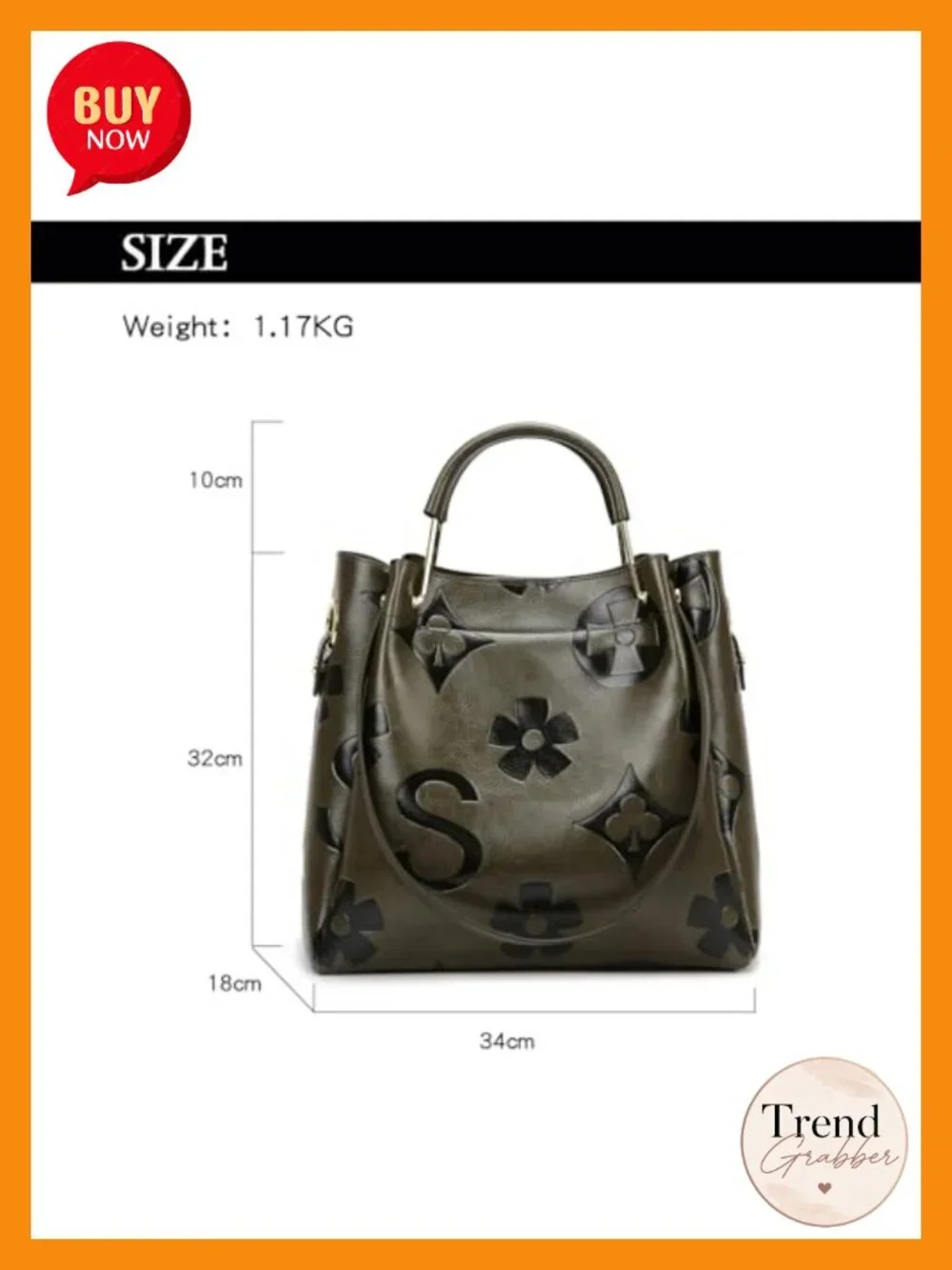 Floral Embossed Vegan Leather Top Handle Handbag Set Large Shoulder Bucket Tote